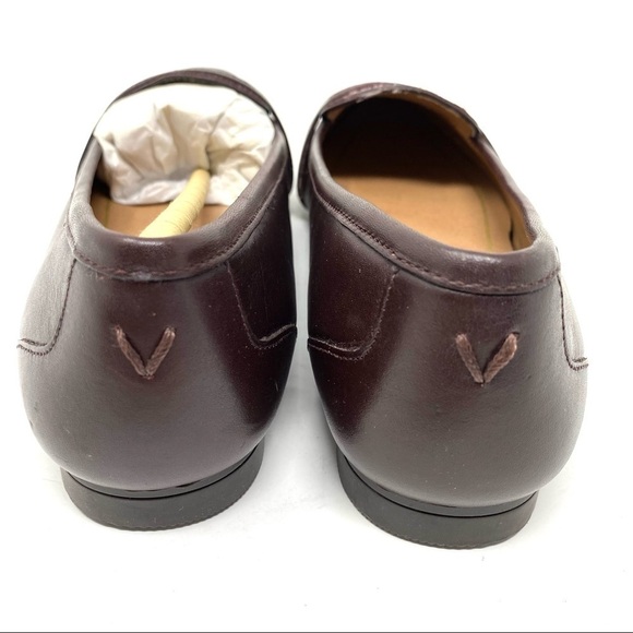 Vionic Gem Savannah point toe leather flats wine - Picture 10 of 12